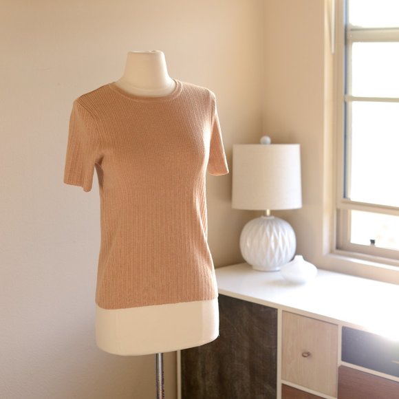 NEW, A New Day, Ribbed Sweater T Beige Tan XS - Picture 2 of 14